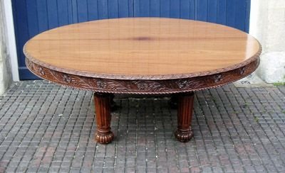 Large Anglo-indian Centre Table in Padouk